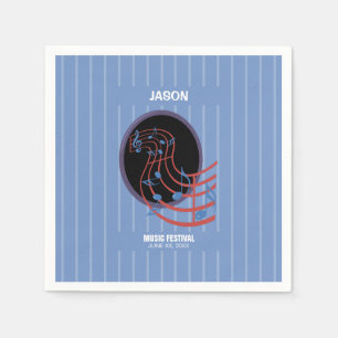 Serviette En Papier Bonne chance, Cercle de musique noire