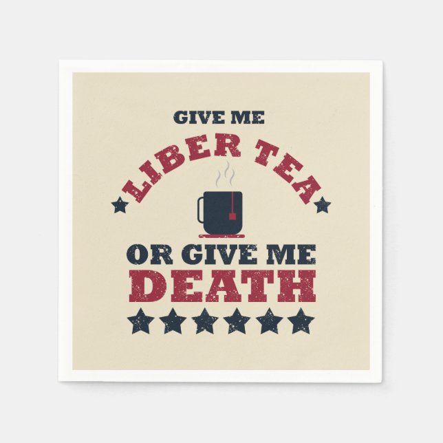 Serviette En Papier Bonne fête de l'indépendance 4 juillet drôle (Devant)