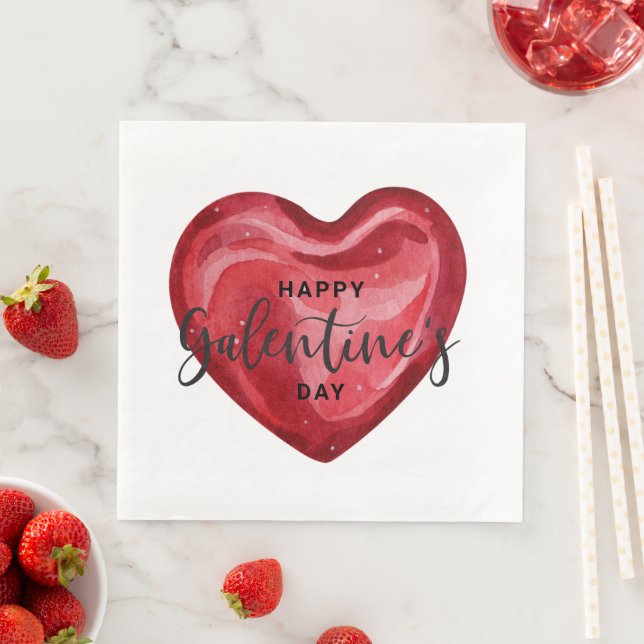 Serviette En Papier Bonne fête des Galentines (En situation)