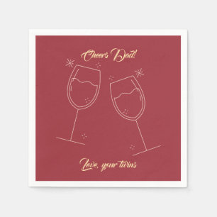 Serviette En Papier Bonne Fête des pères