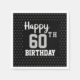 Serviette En Papier Bonne fête du 60e anniversaire