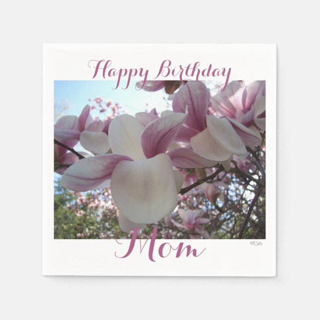 Serviette En Papier Bonne maman d'anniversaire (Devant)