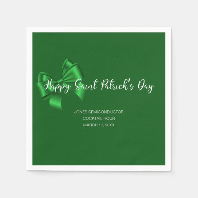 Serviette En Papier Bonne partie Jour de la Saint Patrick (Devant)