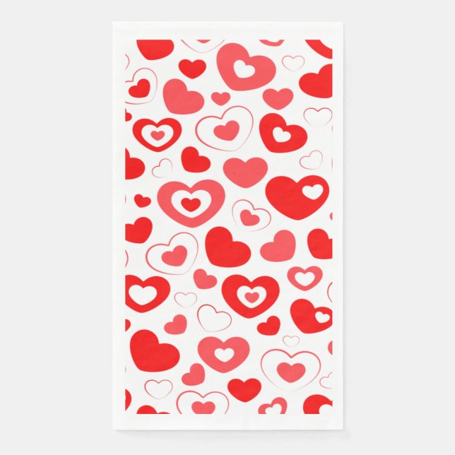 Serviette En Papier Bonne Valentine (Devant)