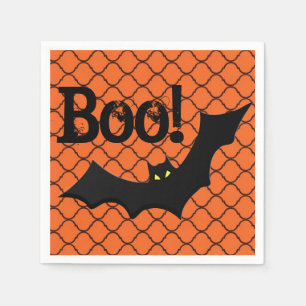 Serviette En Papier Boo ! Bat Halloween