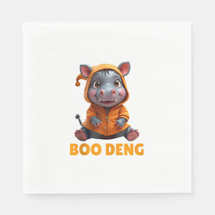 Serviette En Papier Boo Deng Tee Funny Moo Deng Costume bébé Hippo Hal