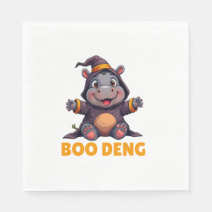 Serviette En Papier Boo Deng Tee Funny Moo Deng Costume bébé Hippo Hal
