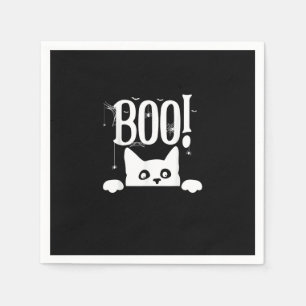 Serviette En Papier Boo ! Drôle Masquer Peekabo Effrayant Halloween