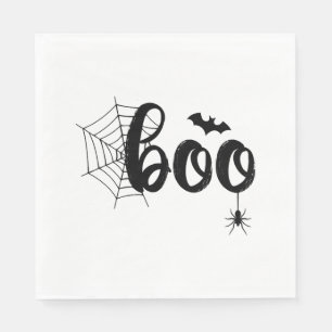 Serviette En Papier Boo Halloween Ghost Cute Halloween Famille Corresp