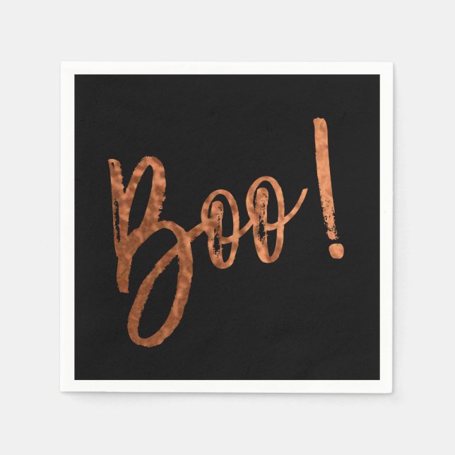 Serviette En Papier Boo ! Naples Halloween moderne Halloween (Devant)