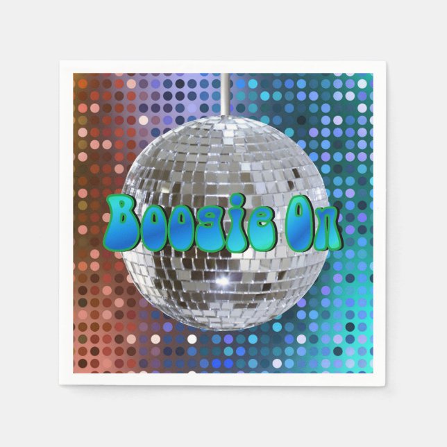 Serviette En Papier Boogie On ! 1 (Devant)