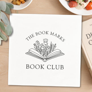 Serviette En Papier Book Club Name Personalized Party