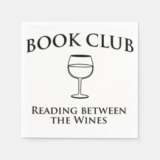 Serviette En Papier Book Club Reading Between Wines
