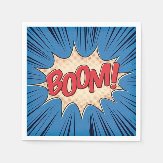 Serviette En Papier Boom ! (Devant)