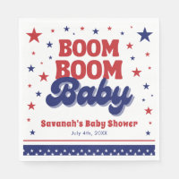Boom Boom Baby 4 juillet Baby shower patriotique