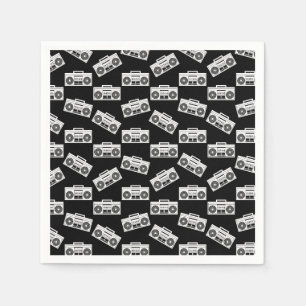 Serviette En Papier Boombox Music Boombox Imprimer Boombox Motif Boomb