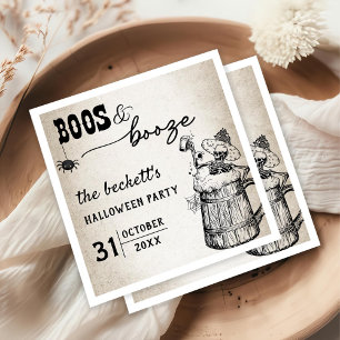 Serviette En Papier Booze Ghost Halloween Party