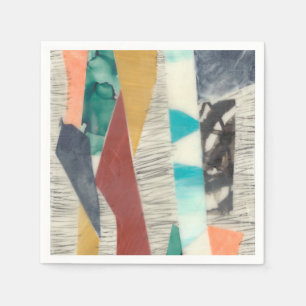 Serviette En Papier Bordure couleur II