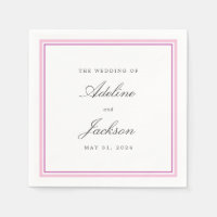 Bordure rose classique Mariage traditionnel servie