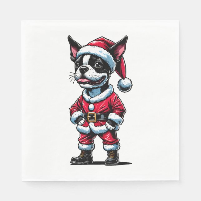 Serviette En Papier Bostie Santa Claus (Devant)