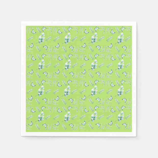 Serviette En Papier botanique douce  (Devant)