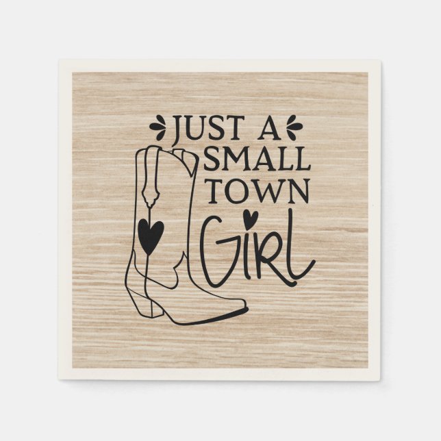 Serviette En Papier Botte de cowboy Pays Bois occidental (Devant)