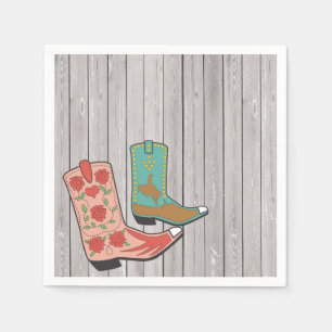 Serviette En Papier Bottes de cowboy de fantaisie