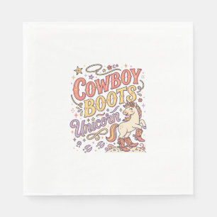 Serviette En Papier Bottes de cowboy licorne Licorne Fantaisiste Zazzl