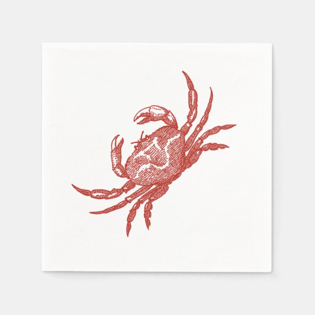 Serviette En Papier Bouchon de crabe (Devant)