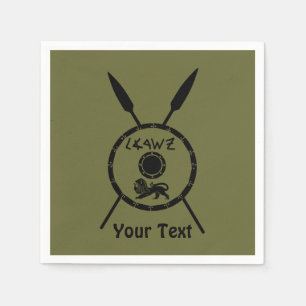 Serviette En Papier Bouclier Maccabee Soumis Et Voies