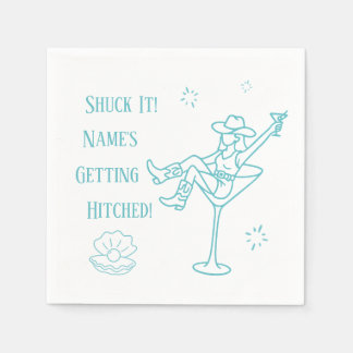 Serviette En Papier Bouge-Le ! Cowgirl côtière Bachelorette serviettes