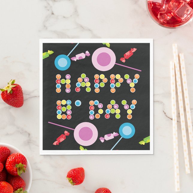 Serviette En Papier Bougies de voeux d'anniversaire (Créateur téléchargé)
