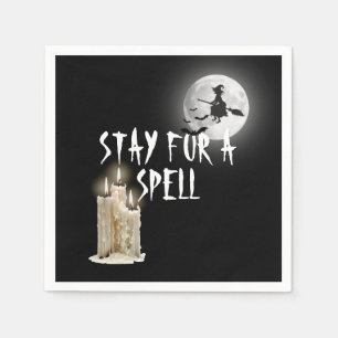 Serviette En Papier Bougies d'Halloween