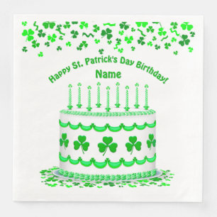 Serviette En Papier Bougies personnalisées pour gâteau d'anniversaire 