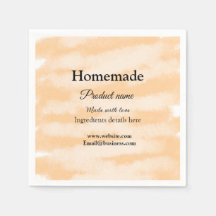 Serviette En Papier Boulangerie maison faite avec amour ajouter texte 