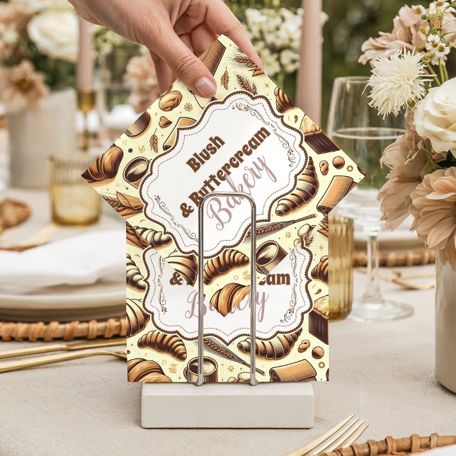 Serviette En Papier Boulangerie Rustique Vintage (Créateur téléchargé)
