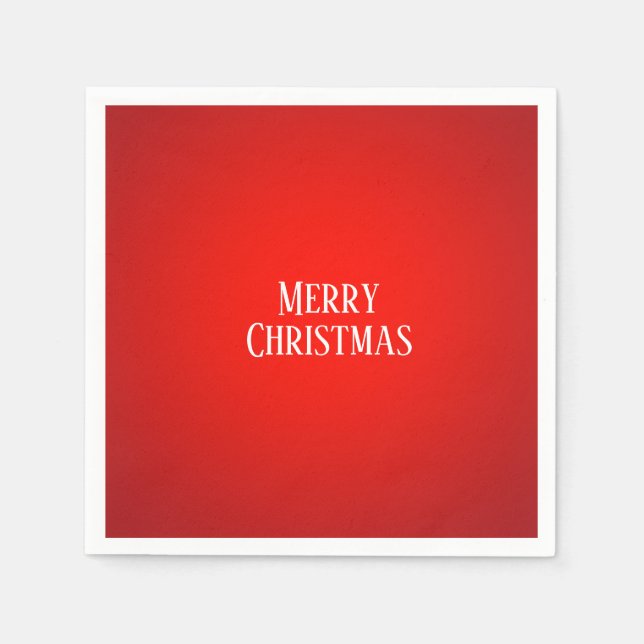Serviette En Papier Boule de feu rouge de Noël (Devant)