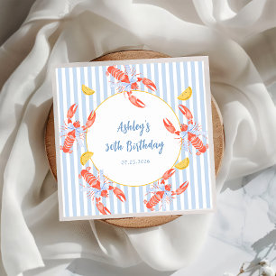 Serviette En Papier Boule de fruits de mer Homard Bake Anniversaire Na