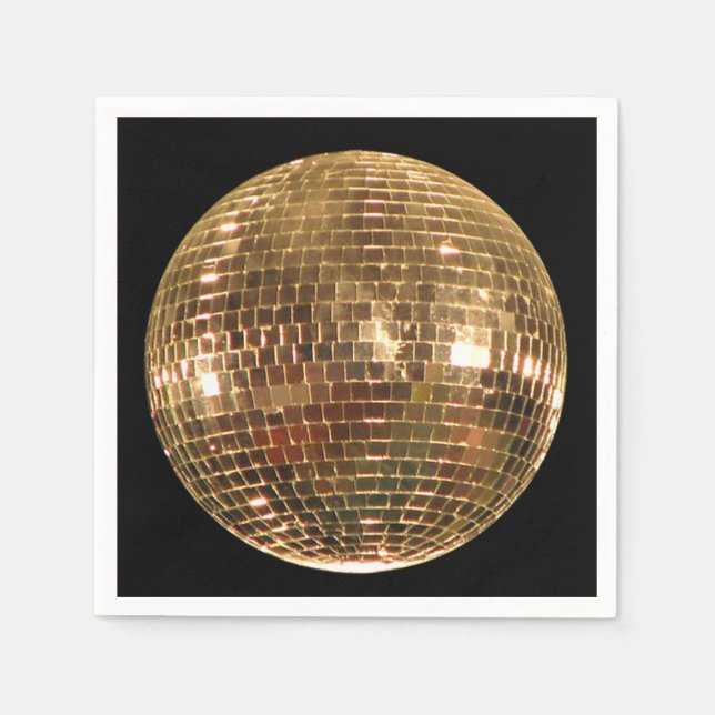 Serviette En Papier Boule Disco 2 en miroir (Devant)