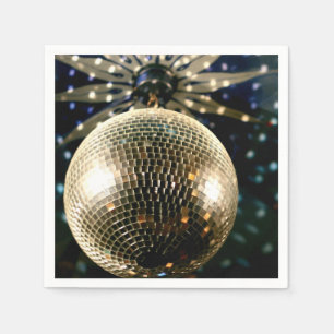 Serviette En Papier Boule Disco en miroir 3