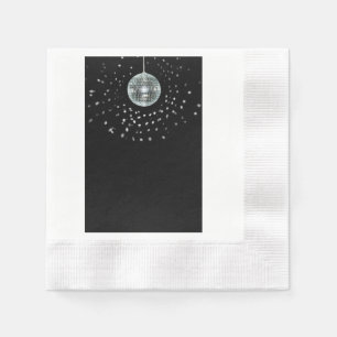 Serviette En Papier Boule foncée de disco