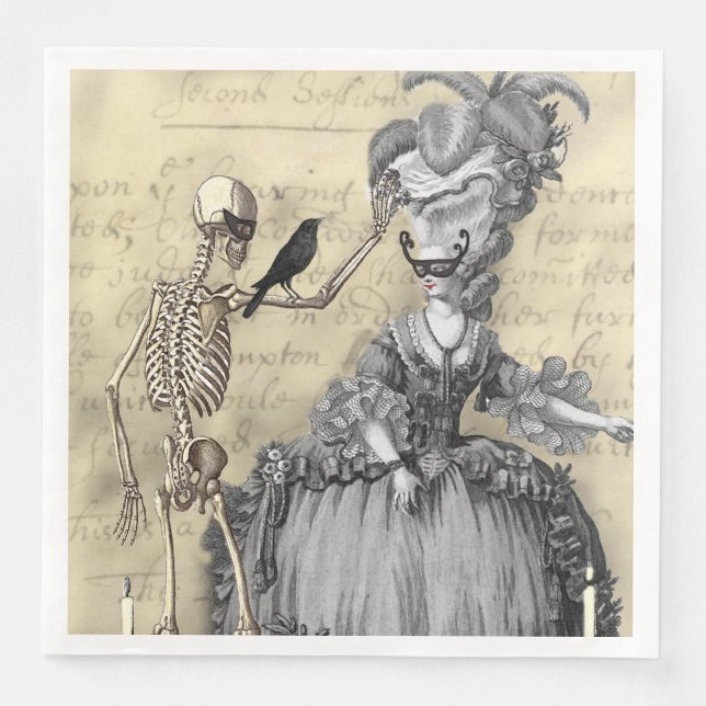 Serviette En Papier Boule Masquerade (Devant)