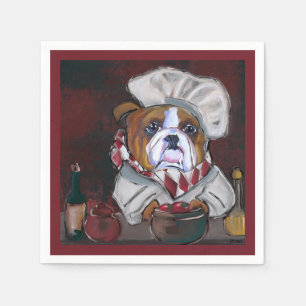 Serviette En Papier Bouledogue