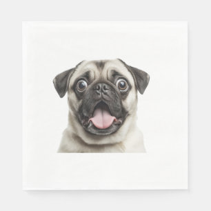 Serviette En Papier bouledogue