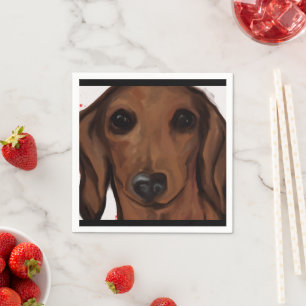 Serviette En Papier Bouledogue allemand de nain, plus communément appe