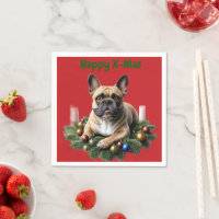 Bouledogue français Noël French Bulldog