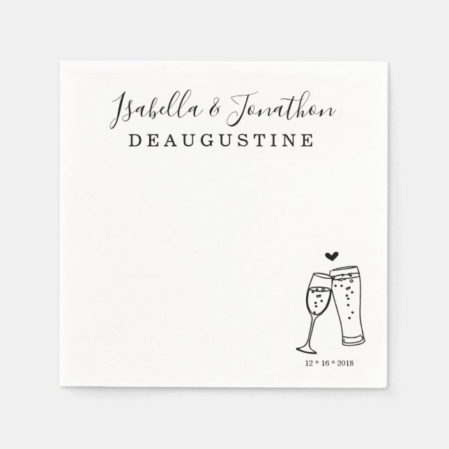 Serviette En Papier Boules personnalisées personnalisées & Brosses Ser (Devant)