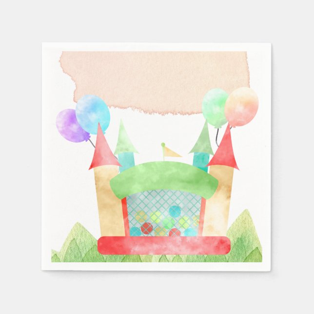 Serviette En Papier Bounce House Party (Devant)