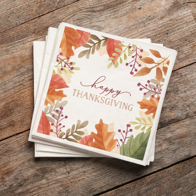 Serviette En Papier Bounty d'automne | Thanksgiving (Créateur téléchargé)