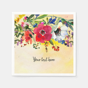 Serviette En Papier Bouquet de fleurs pour toutes les occasions